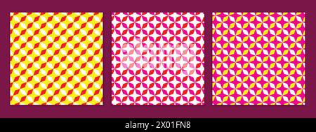 Abstrakte Vektorillustration für geometrische Muster. Stock Vektor
