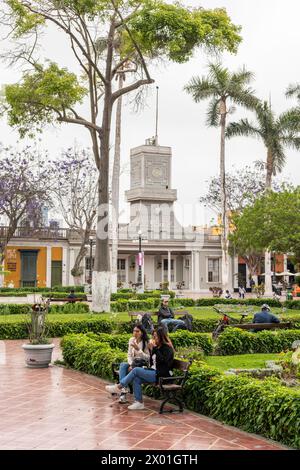 Stadtpark von Barranco, Lima, Peru, Südamerika Stockfoto