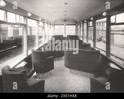 Devon Belle Pullman Observation Car Nr. 14 - Oldtimer-Fotografie des Zuges Stockfoto