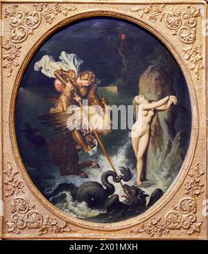 "Roger délivrant Angélique", 1841, Jean-Auguste-Dominique Ingres, Petit Palais Musée des Beaux Arts de la Ville de Paris, Frankreich, Europa Stockfoto