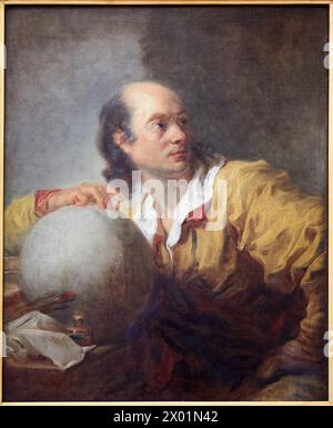 "Joseph-Jérôme Lefrancois de Lalande", 1769, Jean-Honoré Fragonard, Petit Palais Musée des Beaux Arts de la Ville de Paris, Frankreich, Europa Stockfoto