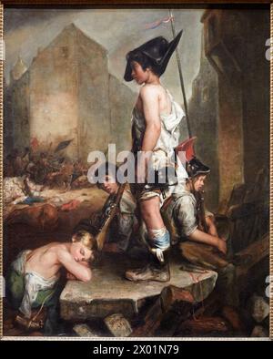 "Les petits patriotes", 1830, Auguste Jeanron, Petit Palais Musée des Beaux Arts de la Ville de Paris, Frankreich, Europa Stockfoto