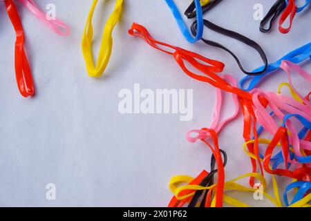 Foto mit mehrfarbigem Hintergrund in verschiedenen Farben Stockfoto