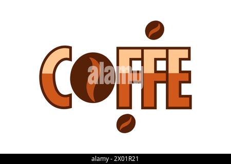 Aber der erste Kaffee. Handgezeichnetes Zitat für Café und Restaurant. Beschriftung für Drucke und Poster, Menügestaltung Stock Vektor