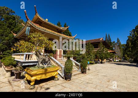 Der wahre Lam-Tempel von Dalat in Vietnam Stockfoto