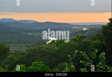 Am frühen Morgen im Tarcoles River Valley in Costa Rica Stockfoto