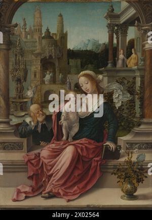 Die Heilige Familie, um 1507–1508 Jan Gossaert (genannt Mabuse) (Niederländisch, um 1478–1532) ( Stockfoto