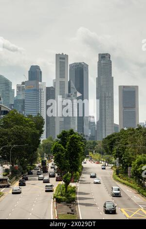 Nicoll Highway, Singapur, Asien Stockfoto