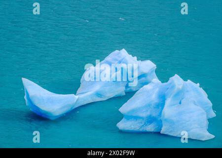 El Calafate, Patagonien, Argentinien - Perito Moreno Gletscher im Los Glaciares Nationalpark. Der Perito-Moreno-Gletscher ist Teil des patagonischen Eisfalls Stockfoto