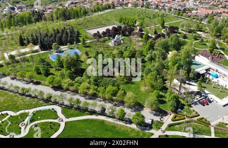 Blick auf einen Bagdala Park, Krusevac - Serbien Stockfoto