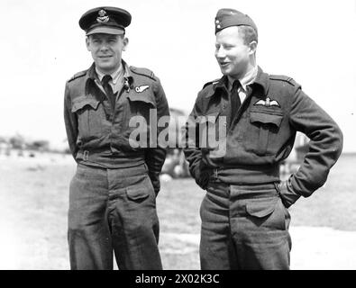 Fotografisches negativ der Operationen oder des Personals der Royal Air Force in Großbritannien zwischen 1940 und 1945. Stockfoto