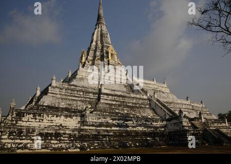 Wat Phukhao Thong, buddhistischer Tempel in Ayutthaya, UNESCO-Weltkulturerbe, Thailand, Südostasien, Asien Stockfoto