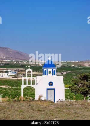 Heilige Dreifaltigkeitskirche, Dorf Akrotiri, Insel Santorin oder Thira, Kykladen, griechische Inseln, Griechenland, Europa Stockfoto