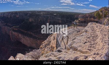 Der Trailview überblickt East Vista am Südrand des Grand Canyon, gleich neben der Hermit Road, Grand Canyon, UNESCO-Weltkulturerbe, Arizona Stockfoto