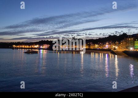 Sunset, Cancale, Ille-et-Vilaine, Bretagne, Frankreich, Europa Stockfoto