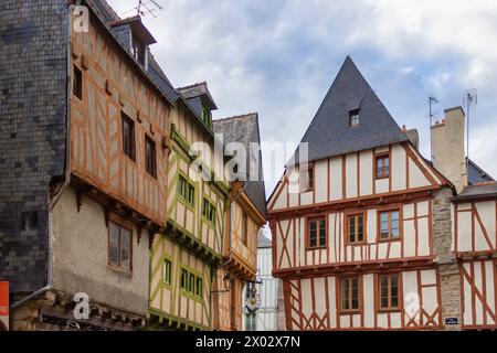 Die Altstadt, Vannes, Morbihan, Bretagne, Frankreich, Europa Stockfoto
