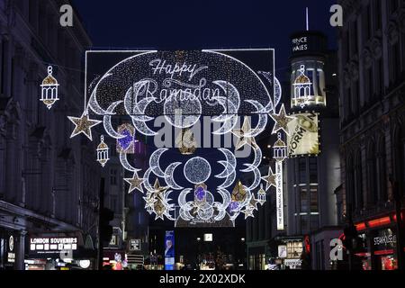 Ramadan-Lichter im West End, London, England, Großbritannien, Europa Stockfoto