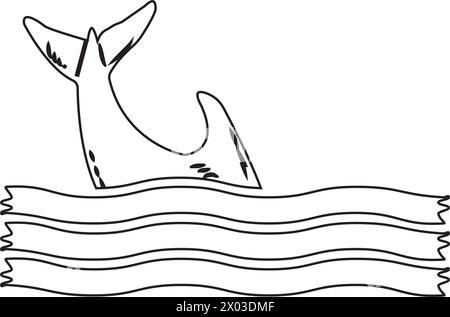 Dolphin Icon Vektor Illustration einfaches Design Stock Vektor