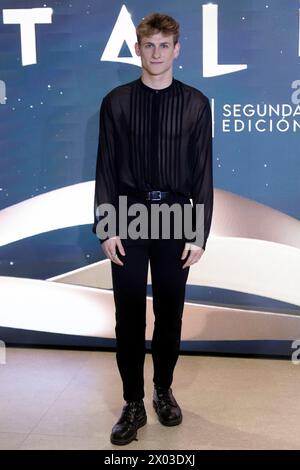 Madrid, Spanien. April 2024. Jan Buxaderas nimmt am Fotogespräch der Talía Awards in One Caixa Bank Space in Madrid Teil. Quelle: SOPA Images Limited/Alamy Live News Stockfoto