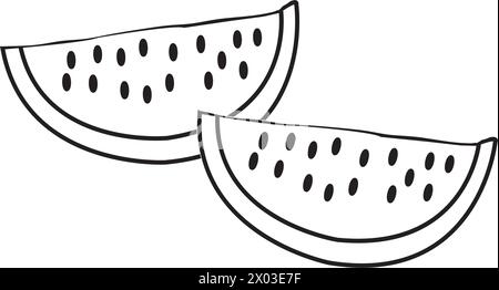 Wassermelone Icon Vektor Illustration einfaches Design Stock Vektor
