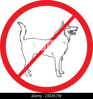 Hund Symbol Vektor Illustration einfaches Design Stock Vektor