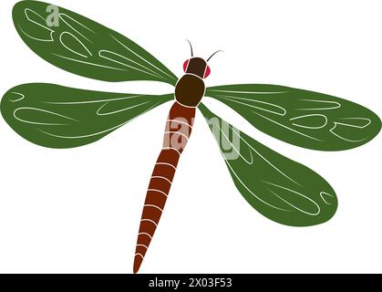 libelle Symbol Vektor Illustration Symbol Design Stock Vektor