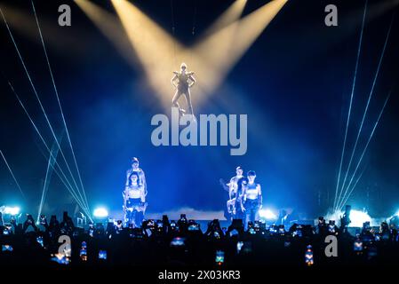 Italien, 8. April 2024 Annalisa Live in der Inalpi Arena, Turin „Tutti Nel Vortice - Palasport“ Italientour © Luca Moschini Stockfoto