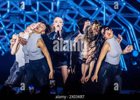 Italien, 8. April 2024 Annalisa Live in der Inalpi Arena, Turin „Tutti Nel Vortice - Palasport“ Italientour © Luca Moschini Stockfoto