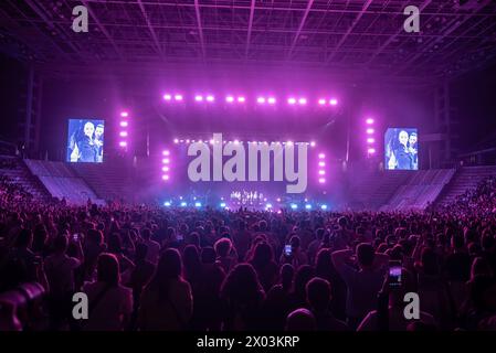 Italien, 8. April 2024 Annalisa Live in der Inalpi Arena, Turin „Tutti Nel Vortice - Palasport“ Italientour © Luca Moschini Stockfoto