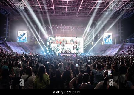 Italien, 8. April 2024 Annalisa Live in der Inalpi Arena, Turin „Tutti Nel Vortice - Palasport“ Italientour © Luca Moschini Stockfoto