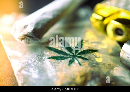 Cannabisgelenk Stockfoto