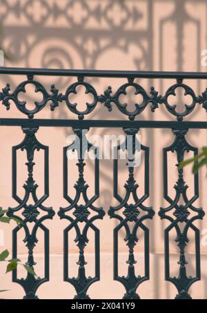 Verzierte Grillarbeiten zu Hause, Savannah, Georgia Stockfoto
