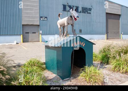 Padnos Scrap Metal Skulpturen in Holland, Michigan Stockfoto