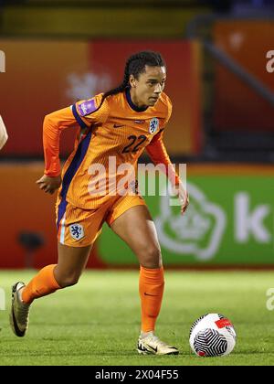 BREDA - Esmee Brugts von Holland Frauen während des Qualifikationsspiels für die Europameisterschaft der Frauen in der Gruppe A1 zwischen den Niederlanden und Norwegen im Rat Verlegh Stadion am 9. April 2024 in Breda, Niederlande. ANP | Hollandse Hoogte | MAURICE VAN STEEN Stockfoto