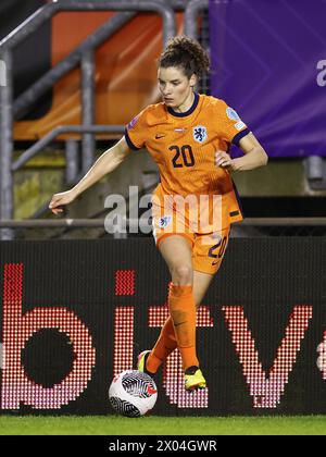 BREDA - Dominique Janssen von Holland Women während des Qualifikationsspiels der Frauen in der Gruppe A1 zwischen den Niederlanden und Norwegen im Rat Verlegh Stadion am 9. April 2024 in Breda, Niederlande. ANP | Hollandse Hoogte | MAURICE VAN STEEN Stockfoto