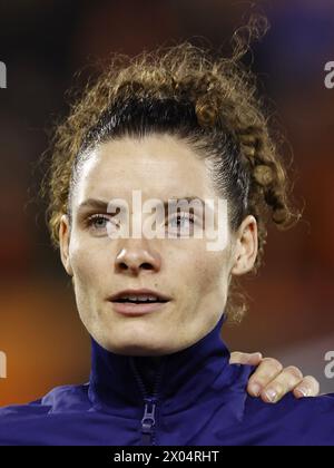 BREDA - Dominique Janssen von Holland Women während des Qualifikationsspiels der Frauen in der Gruppe A1 zwischen den Niederlanden und Norwegen im Rat Verlegh Stadion am 9. April 2024 in Breda, Niederlande. ANP | Hollandse Hoogte | MAURICE VAN STEEN Stockfoto