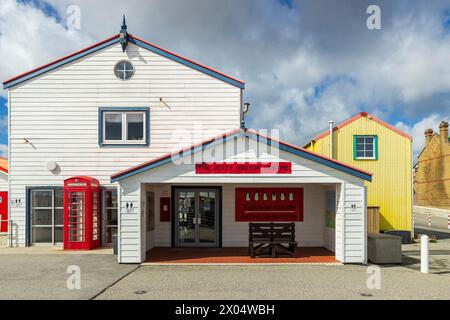 The Jetty Visitor Centre, Stanley, Falkland Islands, Samstag, 02. Dezember, 2023. Foto: David Rowland / One-Image.com Stockfoto