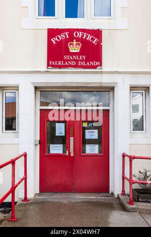 Rathaus, Stanley, Falklandinseln, Samstag, 02. Dezember, 2023. Foto: David Rowland / One-Image.com Stockfoto