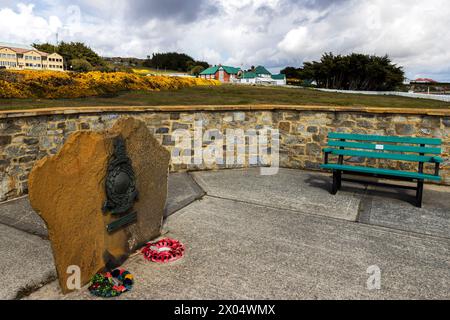 Royal Marines Monument, Stanley, Falklandinseln, Samstag, 02. Dezember, 2023. Foto: David Rowland / One-Image.com Stockfoto