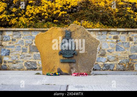 Royal Marines Monument, Stanley, Falklandinseln, Samstag, 02. Dezember, 2023. Foto: David Rowland / One-Image.com Stockfoto