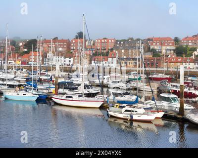 UK, North Yorkshire, Whitby Marina. Stockfoto