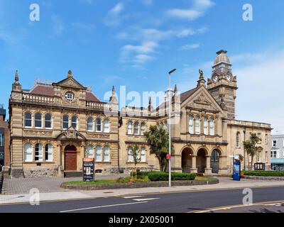 UK, Somerset, Weston Super Mare Town Hall. Stockfoto