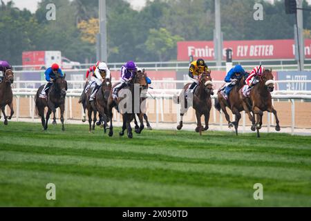 Tower of London und Ryan Moore gewinnen 2024 die Erneuerung des G2 Dubai Gold Cup für Trainer Aidan O’Brien, 24.03.30. Credit JTW equine Images / Alamy. Stockfoto