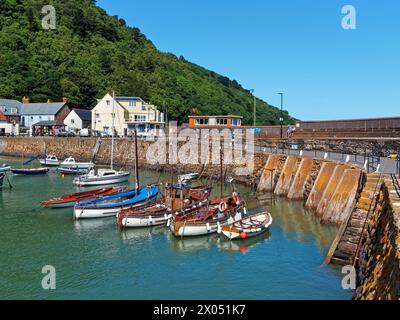 UK, Somerset, Minehead Harbour. Stockfoto