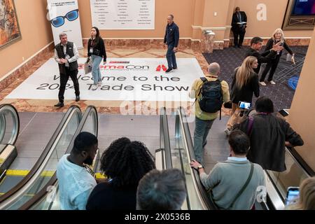 Las Vegas, USA. April 2024. Atmosphäre während des Cinema Con im Caesars Palace in Las Vegas, Nevada am 9. April 2024. (Travis P Ball/SIPA USA) Credit: SIPA USA/Alamy Live News Stockfoto