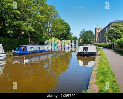 UK, North Yorkshire, Skipton, Leeds und Liverpool Canal. Stockfoto