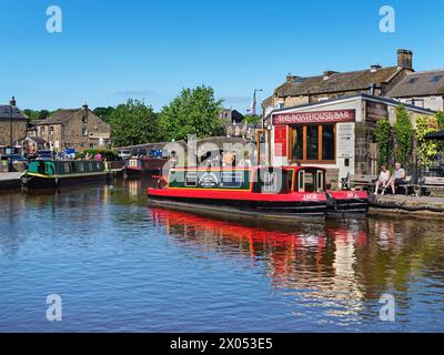 UK, North Yorkshire, Skipton, Leeds und Liverpool Canal. Stockfoto