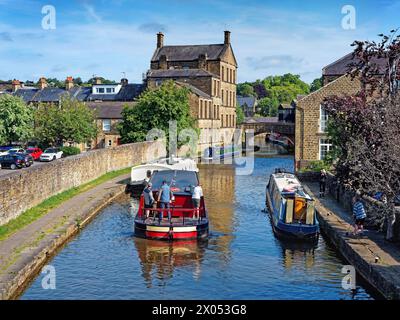 UK, North Yorkshire, Skipton, Leeds und Liverpool Canal. Stockfoto