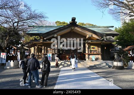 Tōgō-Schrein in harajuku, gewidmet Tōgō Heihachirō - Jingumae, Shibuya City, Tokio, Japan – 01. März 2024 Stockfoto