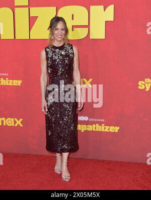 Los Angeles, USA. April 2024. LOS ANGELES, USA. 9. April 2024: Susan Downey bei der Premiere der HBO-Serie „The Sympathizer“ im Paramount Theatre. Bildnachweis: Paul Smith/Alamy Live News Stockfoto